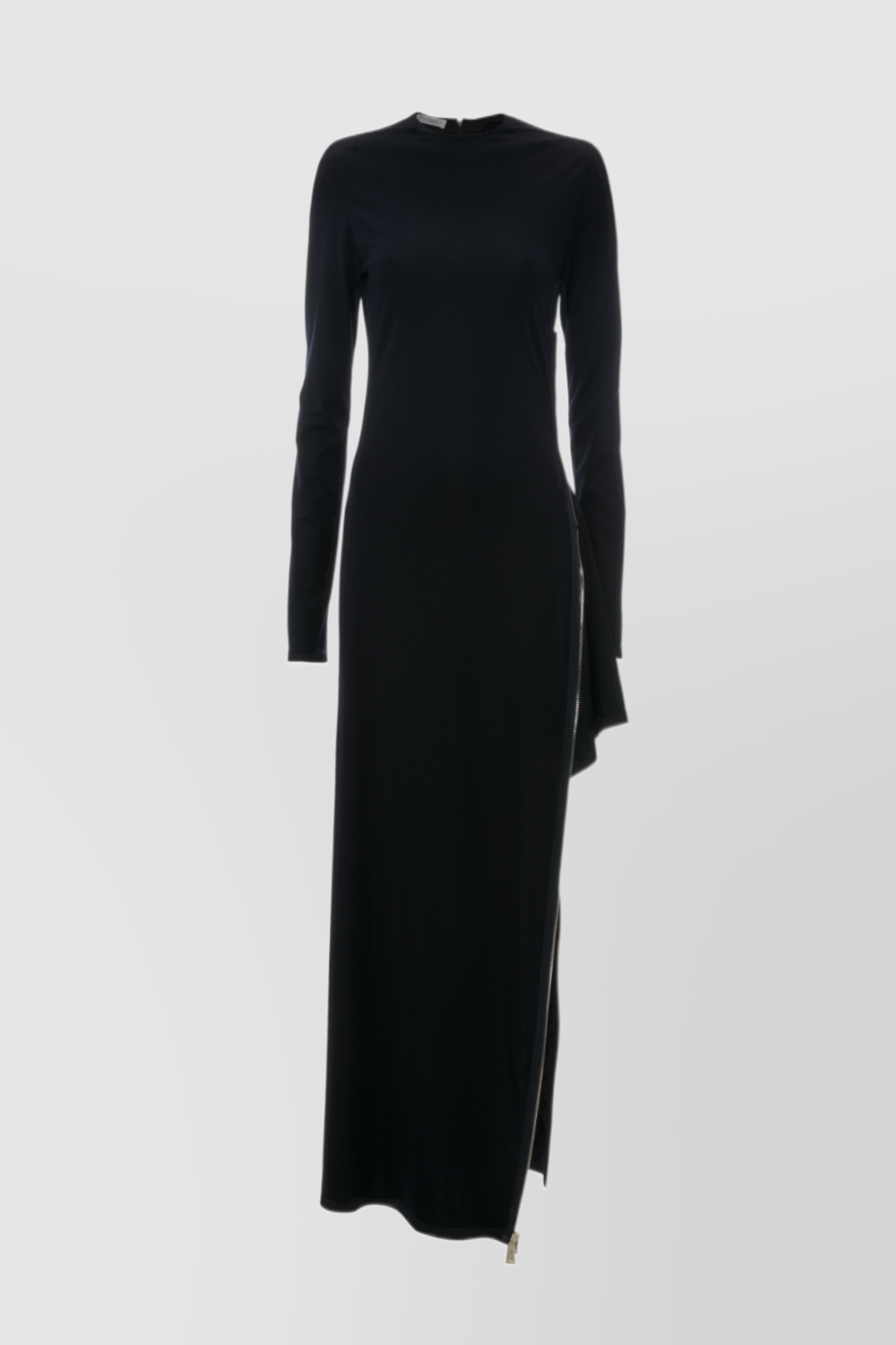 Shop Jw Anderson Knit Maxi Dress With Cut-out Detail In Blue