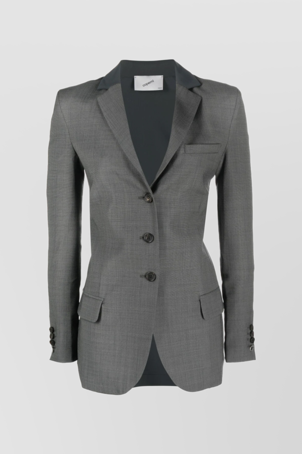 Coperni Slim-fitting Hybrid Tailored Jacket In Grey