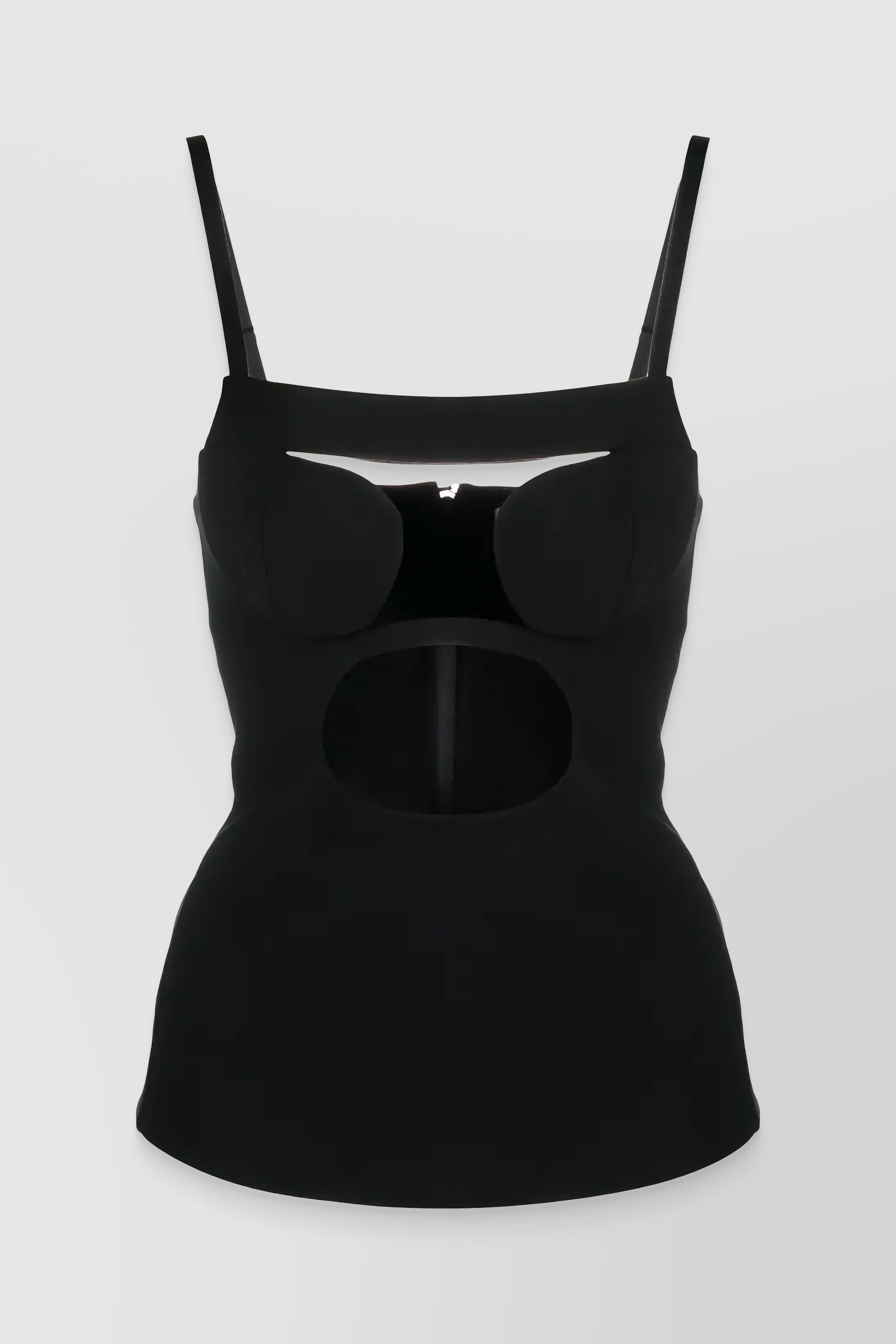 Shop Nensi Dojaka Corset Top With Padded Bra And Cut-out In Black