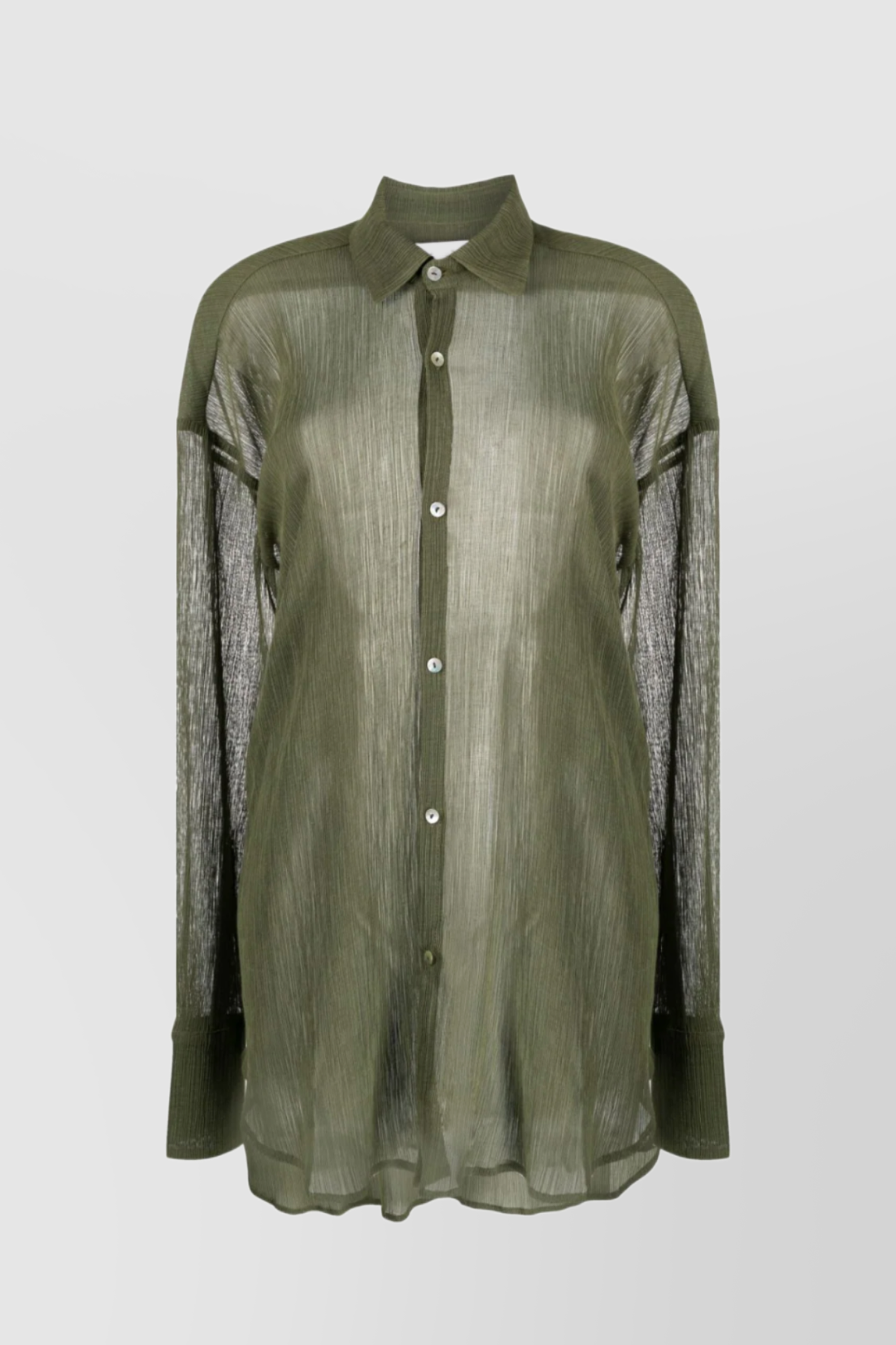 Shop Ludovic De Saint Sernin Fluid Linen Shirt In Green