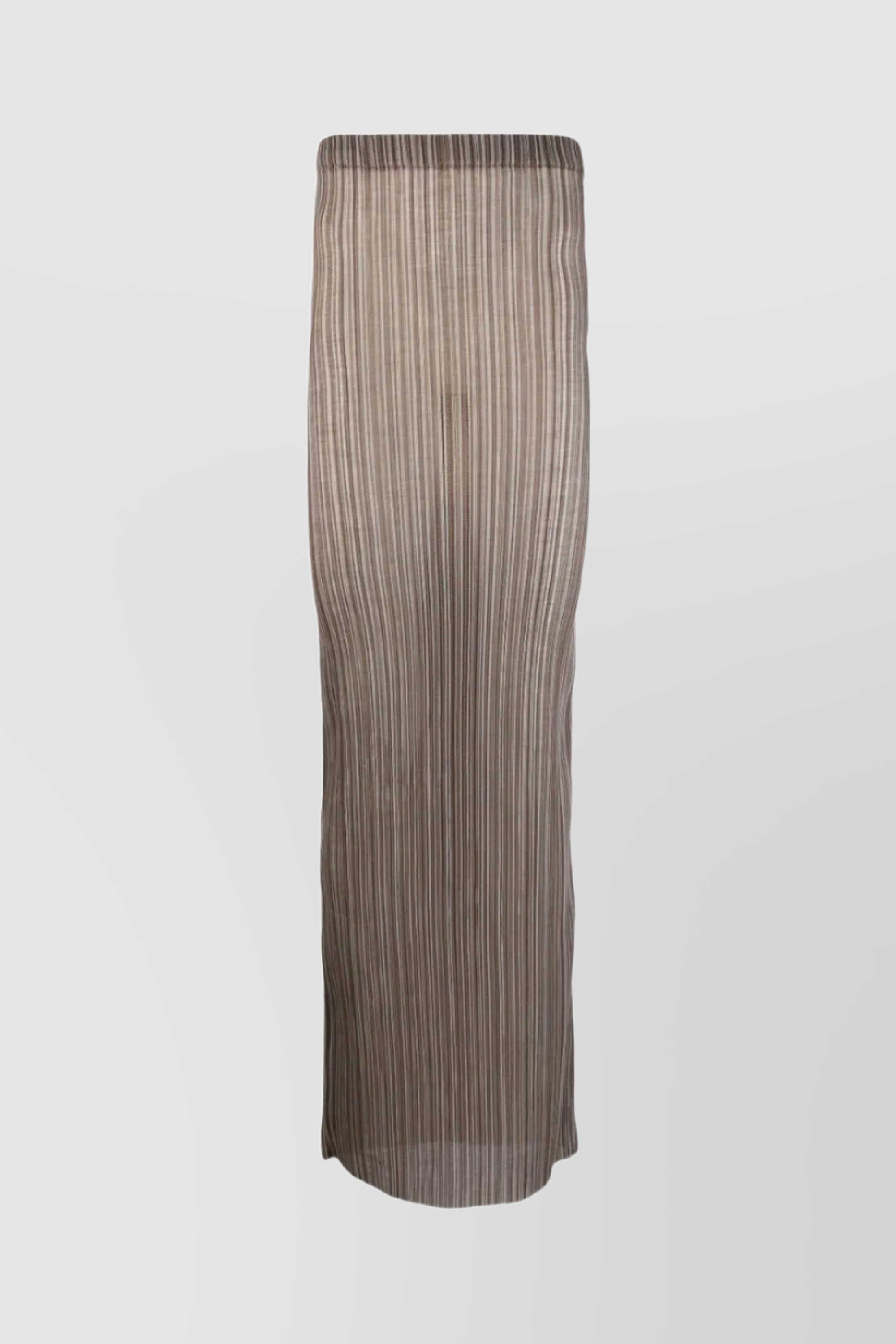 LUDOVIC DE SAINT SERNIN BROWN STRAIGHT MAXI SKIRT